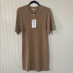 Cotton Citizen Tan Short Sleeve Dress